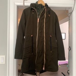 2-in-1 Green Maternity Winter Coat
